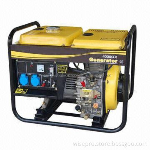 Portable diesel generator, single diesel engine, low noise, UL/CE/EPA certificate